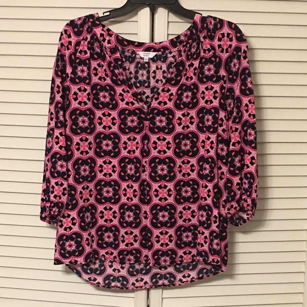Crown and Ivy Basic Peasant Blouse